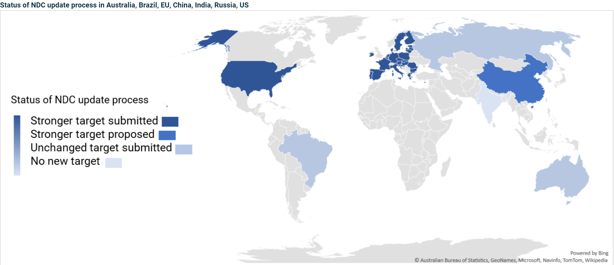 EU and US alone among seven major emitters in submitting stronger NDCs ahead of COP26