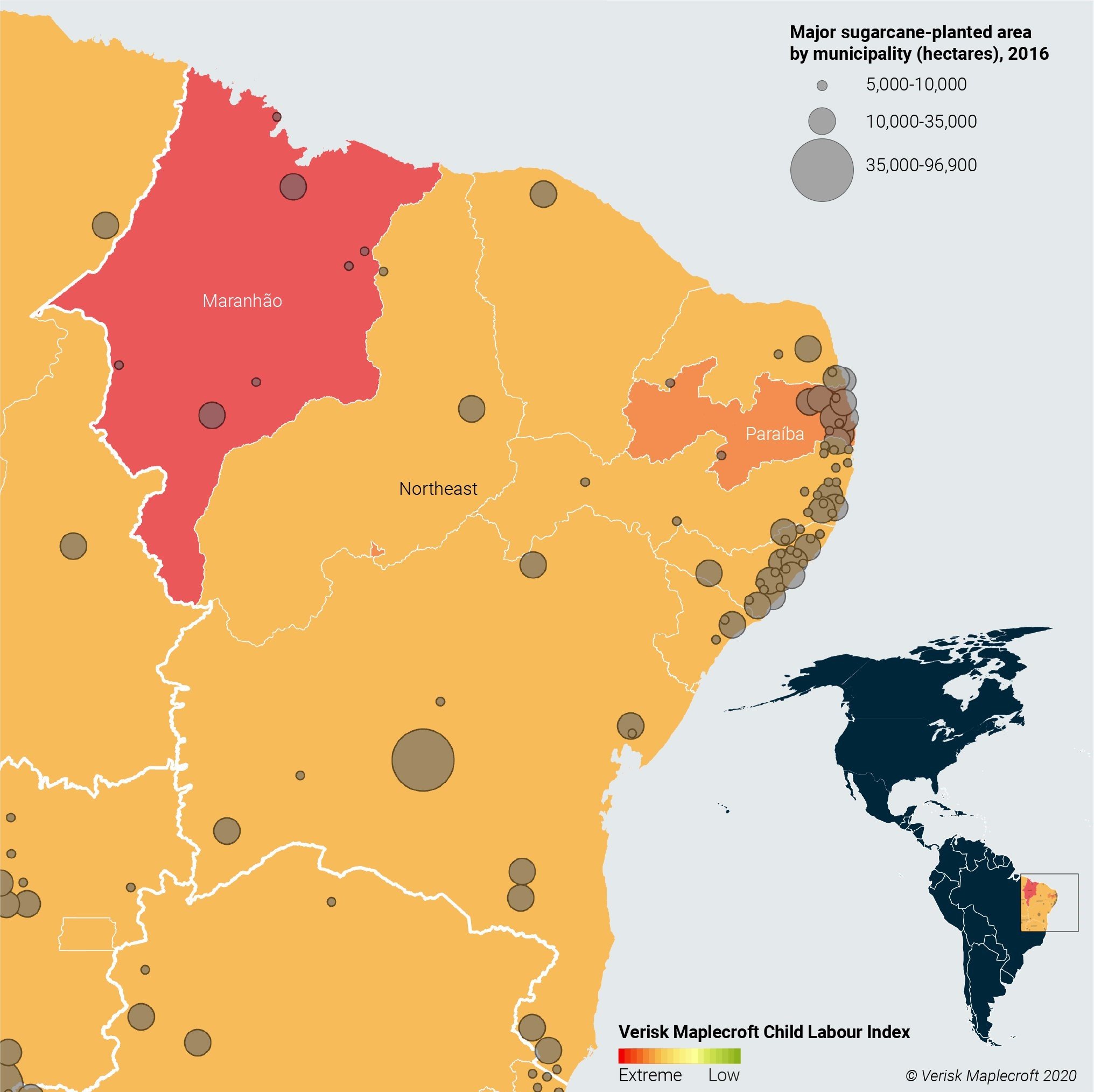 Subnational Child Labour Index identifies extreme risks in some of Brazil’s sugarcane producing states