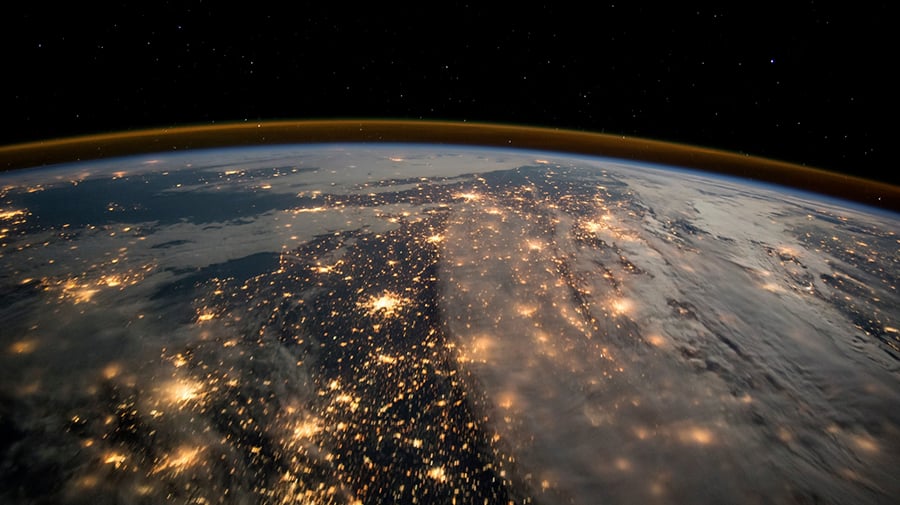 Sustainable finance main image - The world from space