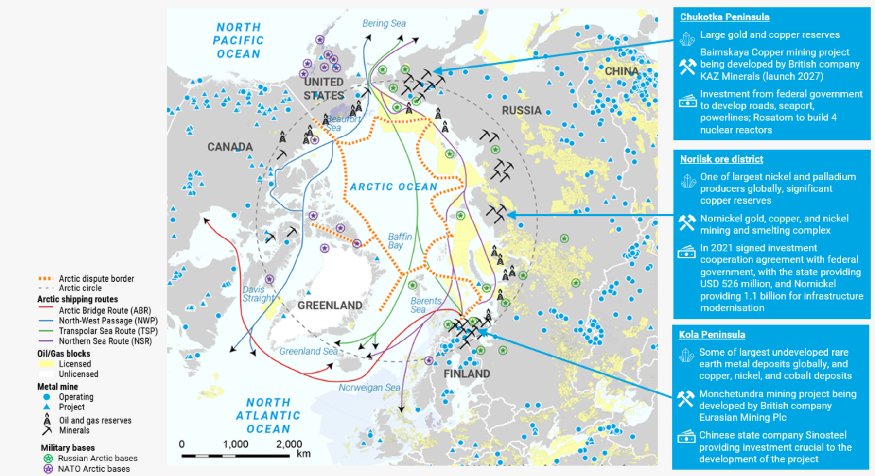 Growing Russia-China collaboration on Arctic mining likely to exacerbate great power competition in the region