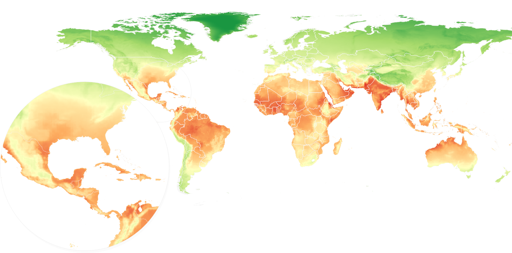 Global map of data