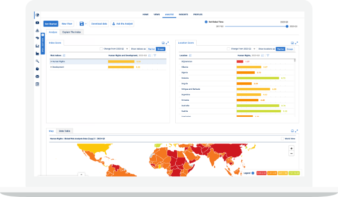 Laptop - Human rights data in GRiD