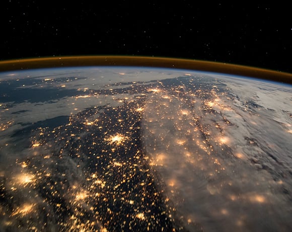 Sustainable finance main image - The world from space