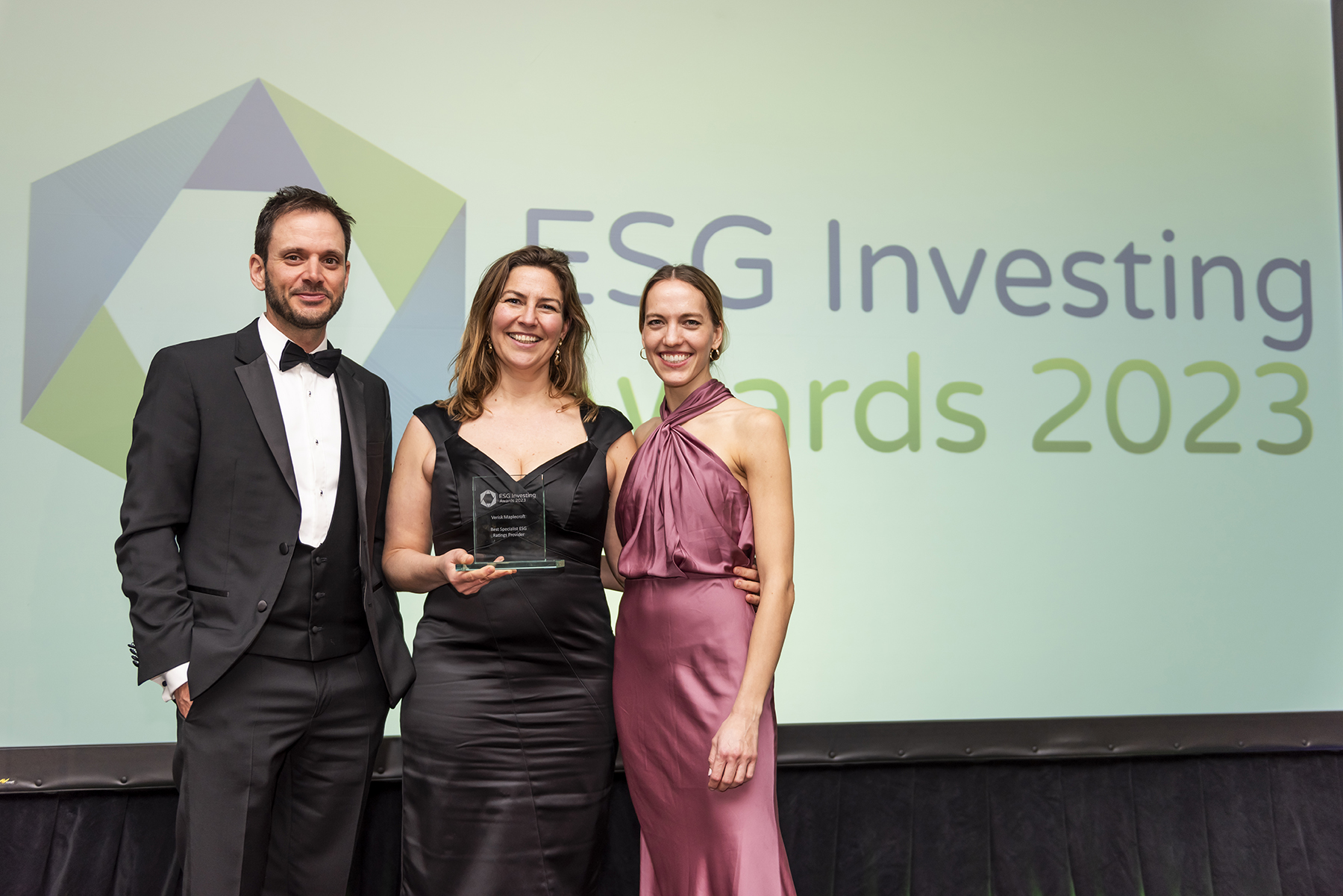 Verisk Maplecroft employees at the ESG Investing Awards