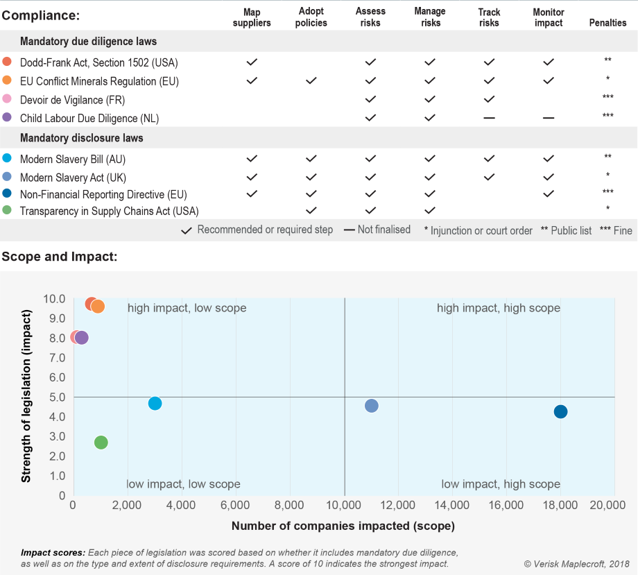 Human rights laws share common steps when it comes to compliance, but their scope and impact vary