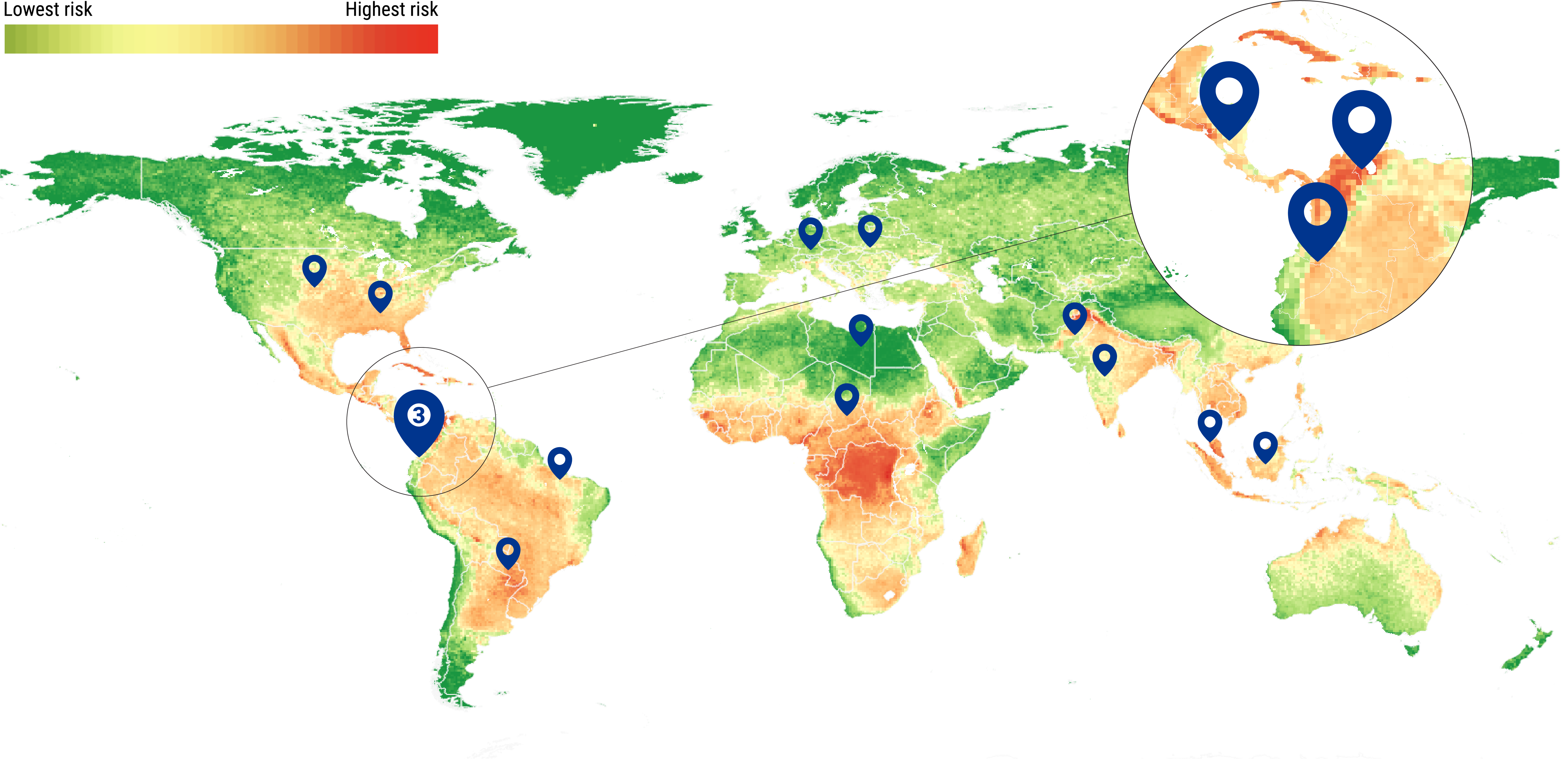 Global map - Human rights data