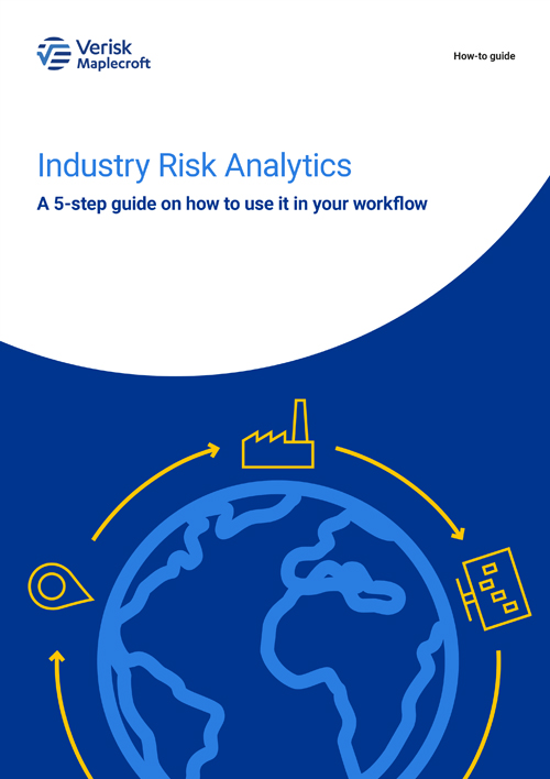 Report cover - Industry Risk Analytics - A 5-step guide on how to use it in your workflow