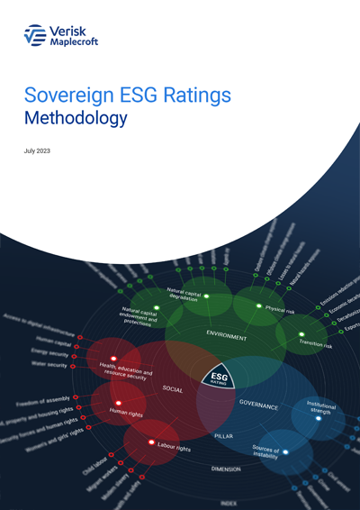 Report cover - Sovereign ESG Ratings methodology