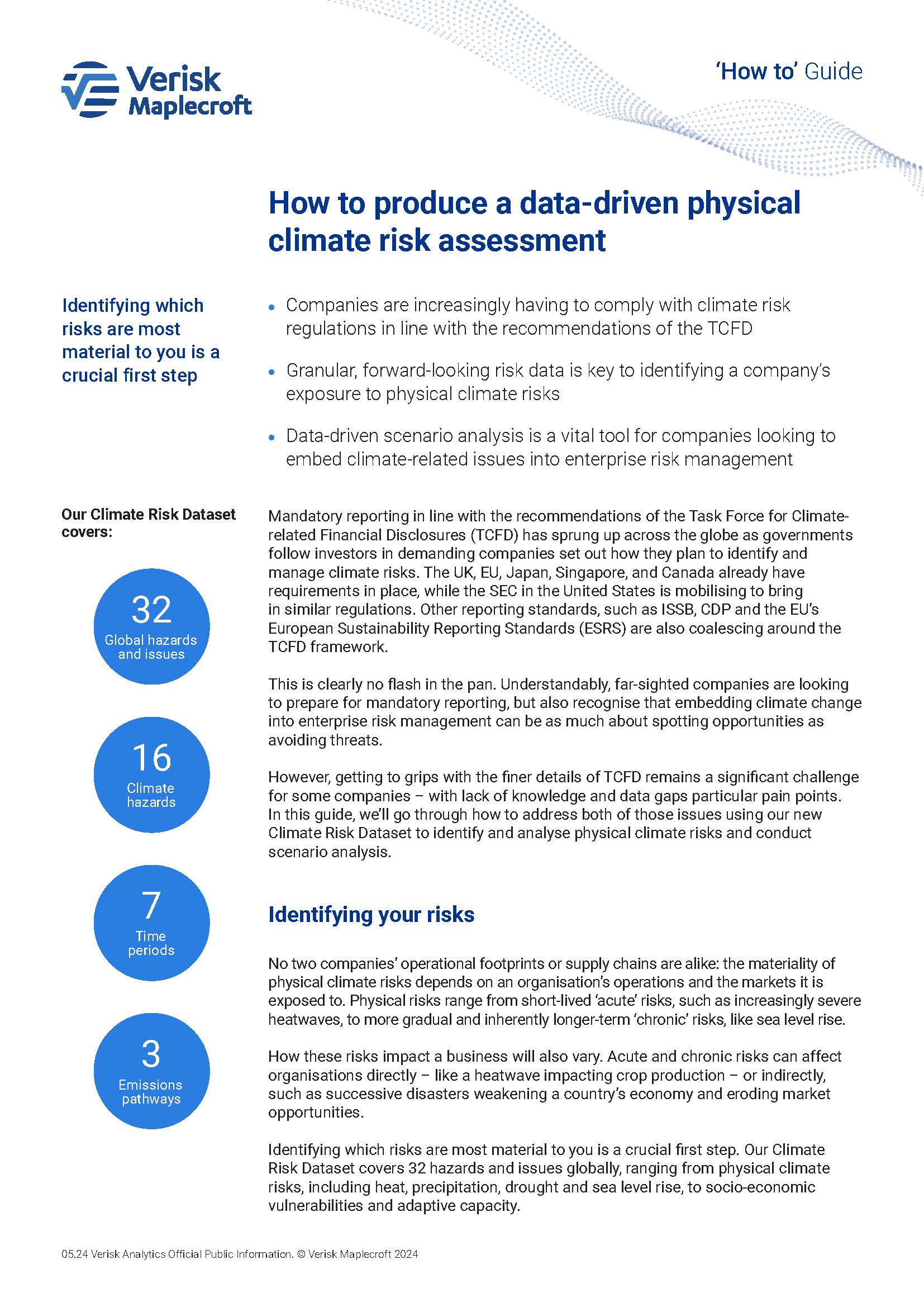 Guide - How to produce a data-driven physical climate risk assessment