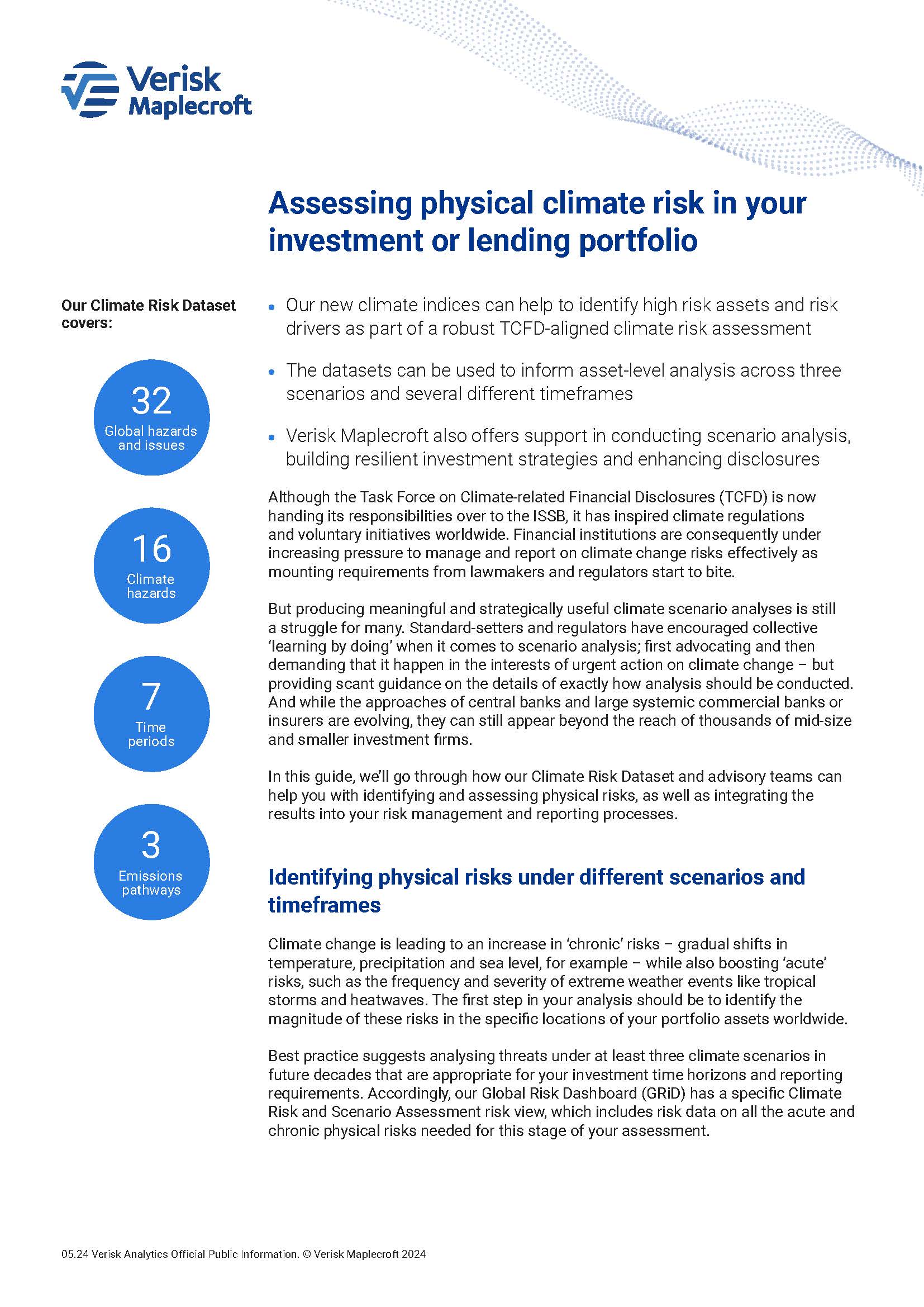 Guide - Assessing physical climate risk in your investment or lending portfolio
