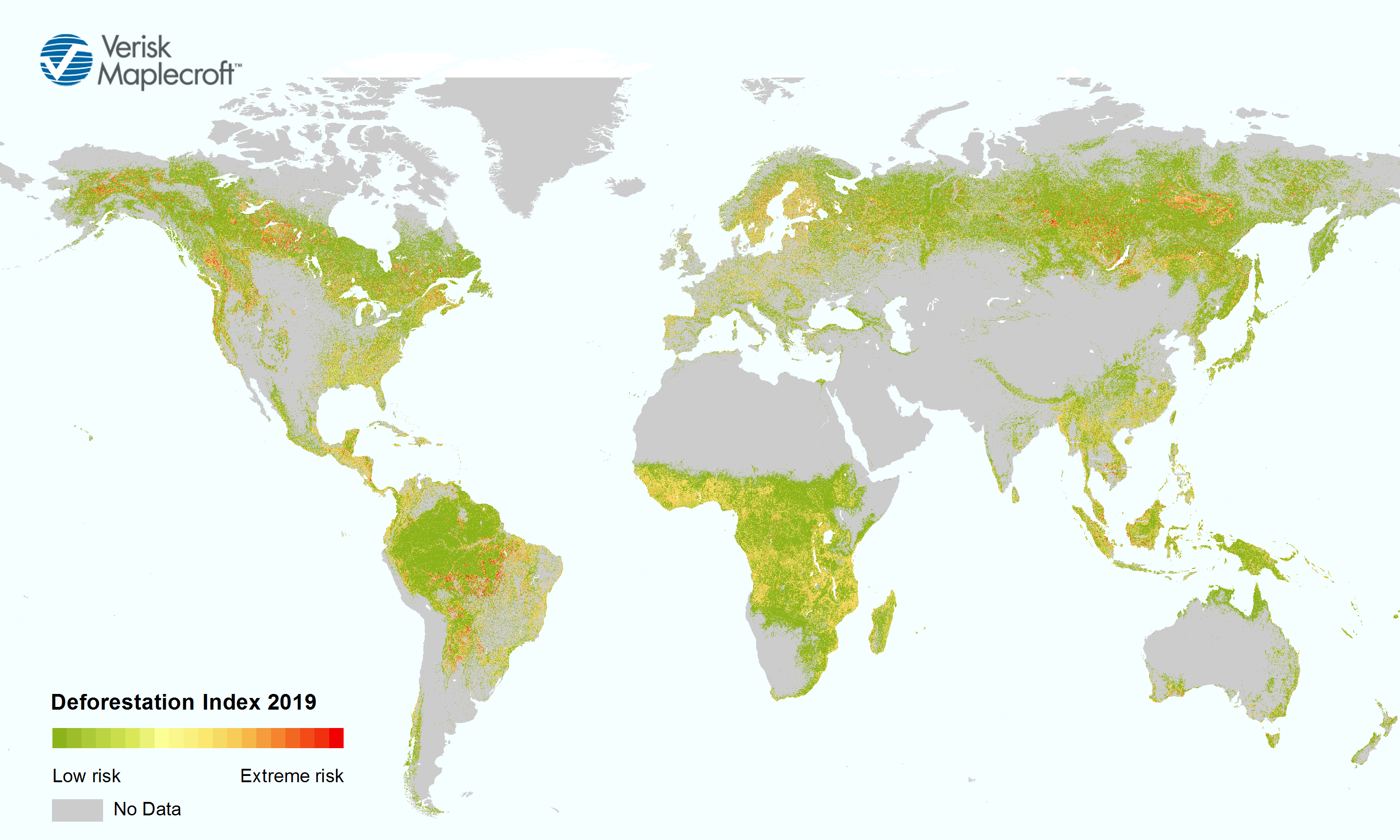 Deforestation Around The World Map Map
